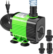 Pompa a doppio effetto 2800L/H 50W per acquari e vasche - Ultra silenziosa con 3 getti e sicurezza anti-incendio per asciugatura