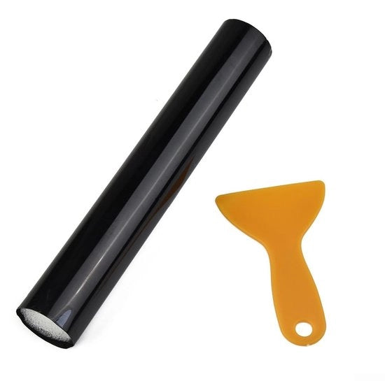 Foglia di protezione solare auto - Nero - Protezione UV - Impermeabile - Resistente alle abrasioni - Facile da installare - Foglio di protezione per finestrini