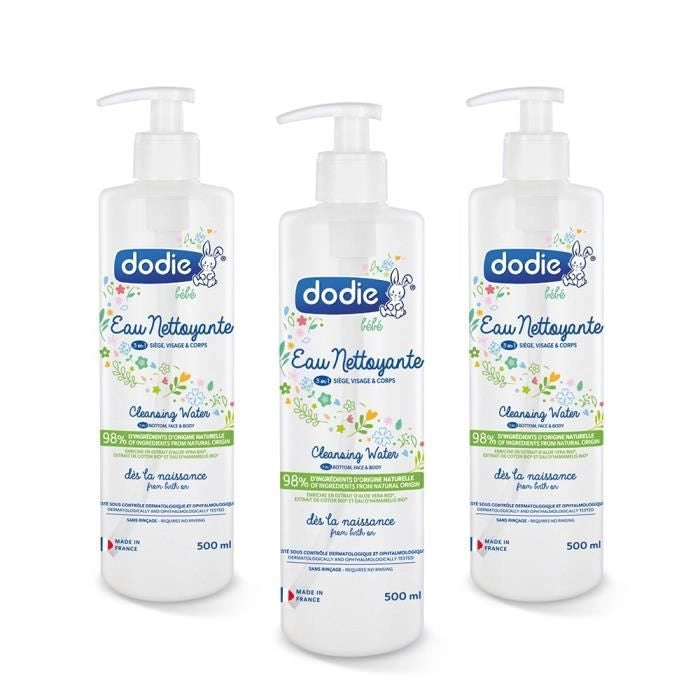 DODIE Lotto di 3 acque detergenti 500ml