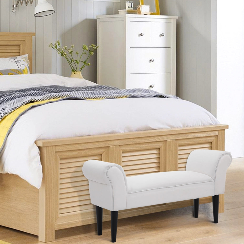 Sedia da pranzo imbottita con braccioli in legno ¨C zephmum ¨C 102x36x51cm