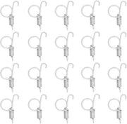 Halter per Porta - 20 Unità - Maniglione Metallico - Alta Elasticità - Facile da Installare - Per Gabbie di Conigli/ Uccelli - Serratura per Porta