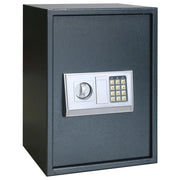 Cassaforte Elettronica Digitale Grigio Scuro 35x31x50 cm Acciaio