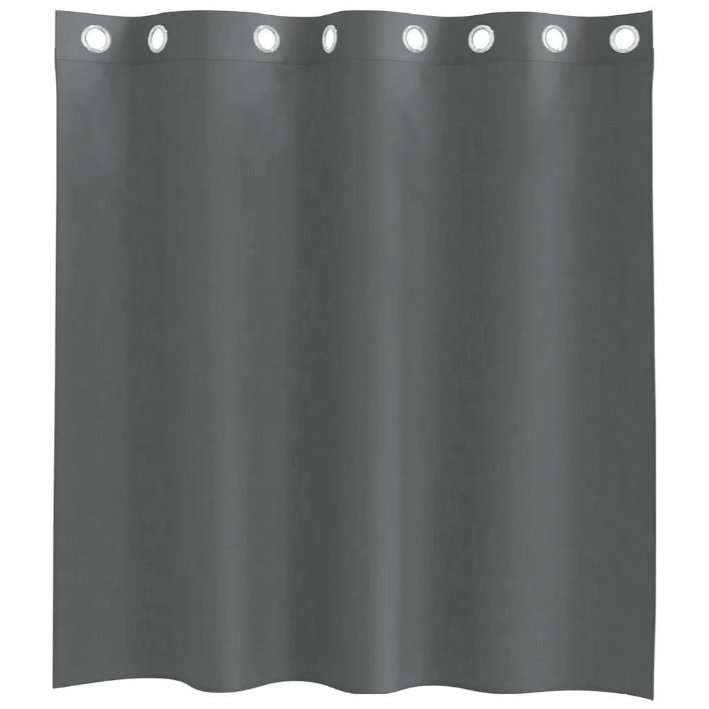 Tende in Voile con Occhielli 2 pz Grigio Scuro 140x140 cm