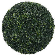 Sfere di Bosso Artificiale con Luci LED 2 pz Verdi 52 cm CFW4501770