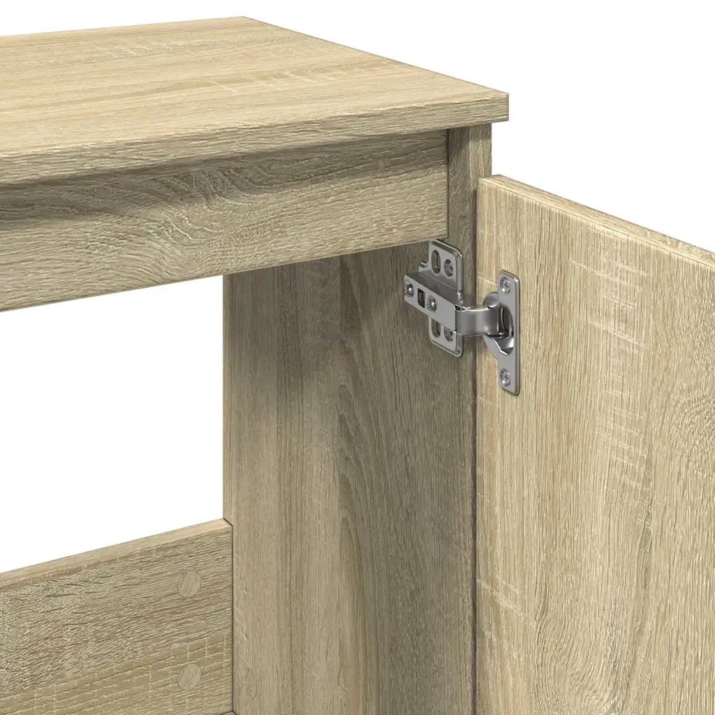 vidaXL Mobile da Bagno Rovere Sonoma 58x33x60 cm in Legno Multistrato