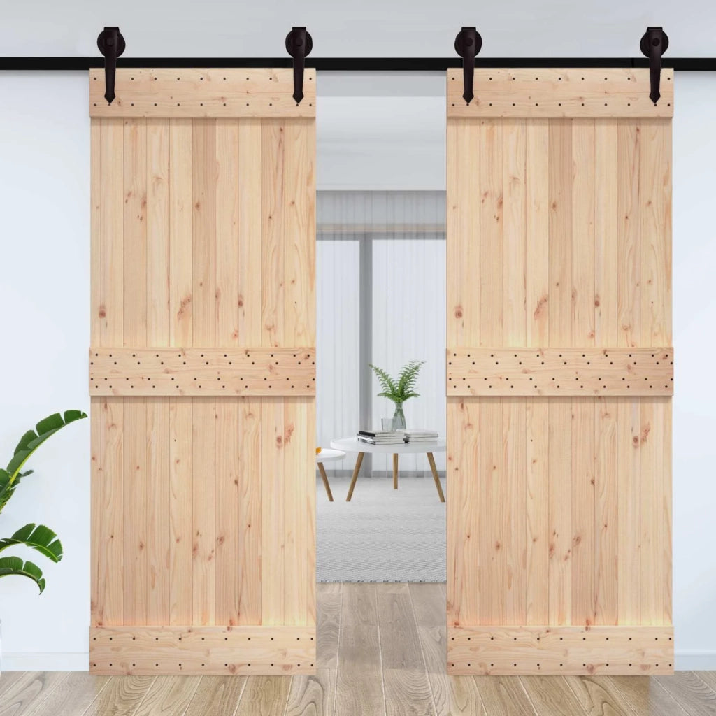 Porta NARVIK Naturale 85 x 210 cm Legno di pino solido 42047084