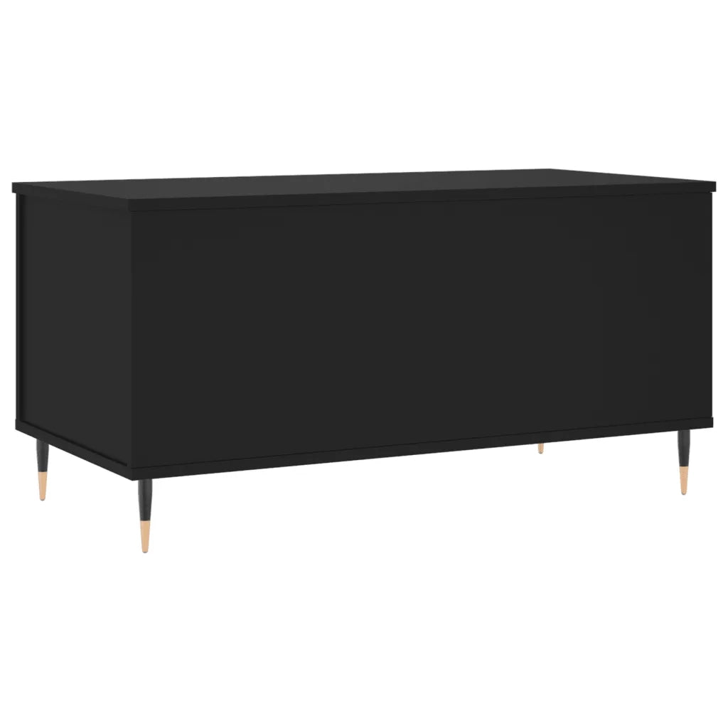 Tavolino da salotto | Tavolino da caff¨¨ | Tavolino da Soggiorno Nero 90x44,5x45 cm in Legno Multistrato