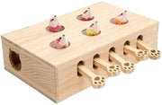 Gatto pop-up gioco interattivo - Struttura in legno massello - Gioco Whack-a-mole - Adatto a tutte le razze di gatti