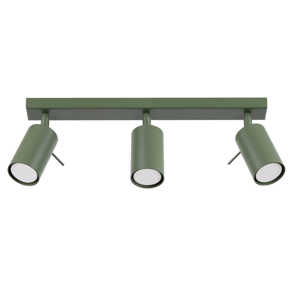 Plafoniera Pure Lume TORQUE oliva 45cm 3 spot GU10