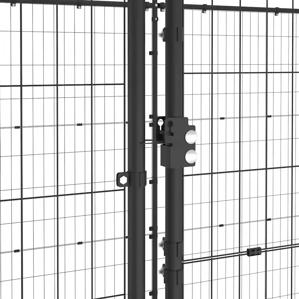 Gabbia per Cani da Esterno in Acciaio con Tetto 16,94 mÂ² cod mxl 55244