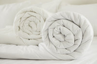 Piumino In Vera Piuma D'Oca 90/10 4 Stagioni Caldo Piumone 3 Misure 2 piumini unibili - 1 Piazza e mezza - Bianco