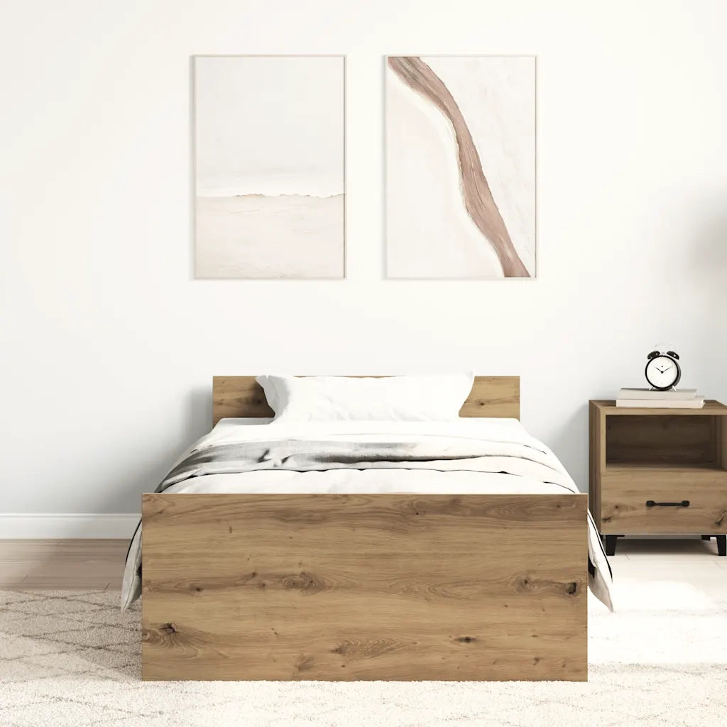 Giroletto senza Materasso Rovere Artigianale 75x190 cm
