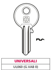 Silca CHIAVE ASC UL060 (G. VAB 0) UNIVERSALE 100.00 pz