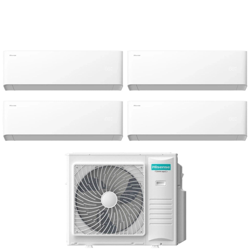 Condizionatore Hisense Quadri Split UNI HB 9+9+9+9 con 5AMW105U4RQC R-32 Wi-Fi Integrato