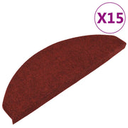 Tappetini Autoadesivi per Scale 15 pz | Gradini per Scale 65x22,5x3,5 cm Rossi