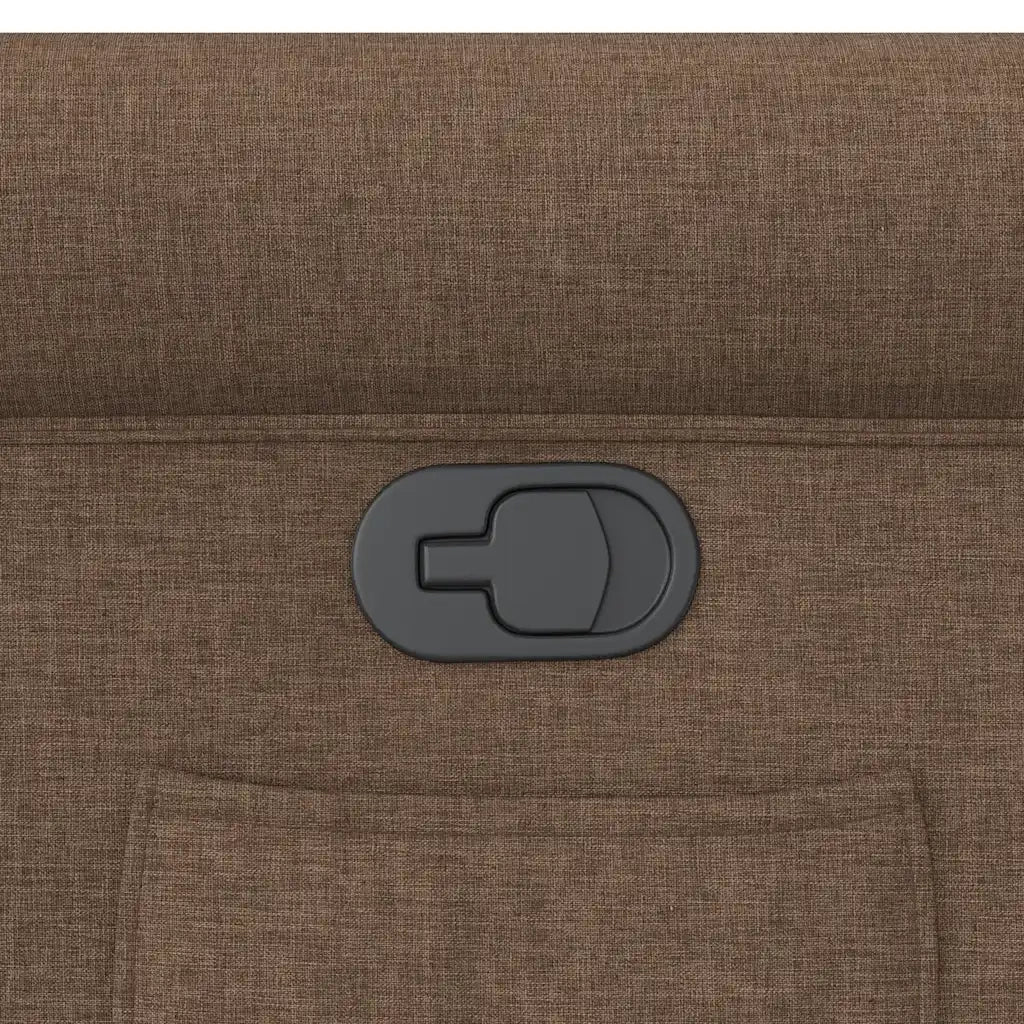 Poltrona | Sedia Relax Reclinabile in Tessuto Marrone