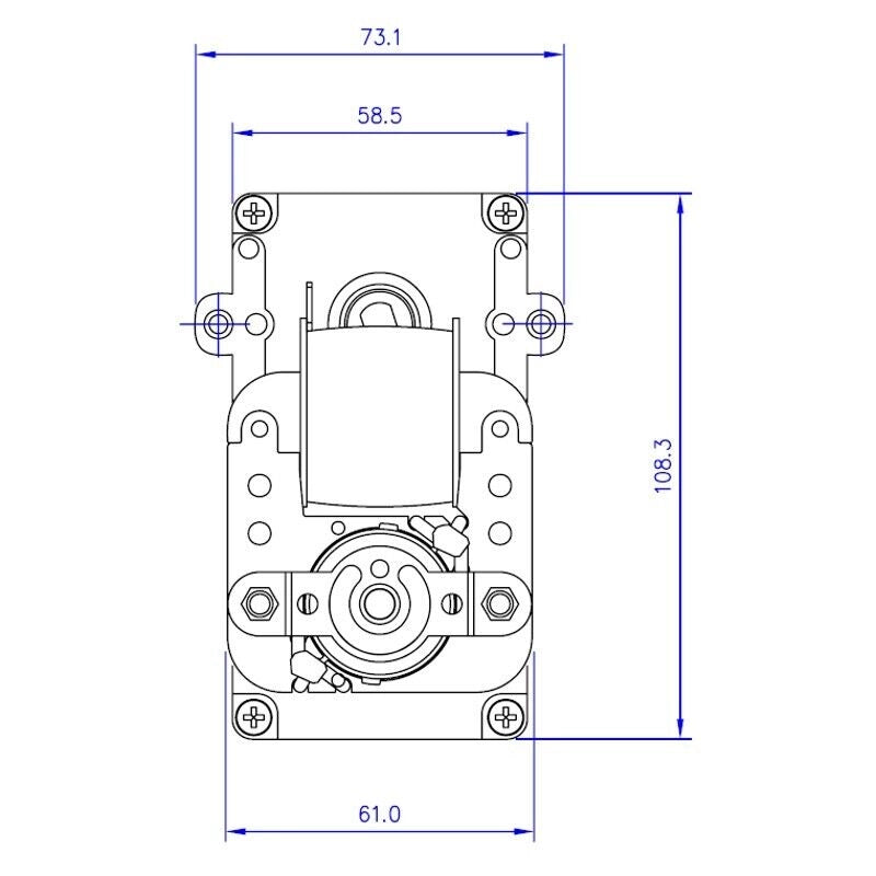 Ricambistufeapellet Motoriduttore per Stufa a Pellet Mellor KB1014 T14-3 RPM Albero da 8,5mm - Motore per carico Pellet