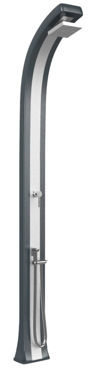 Doccia da Giardino Miscelatore e Doccetta Arkema Spring Plus Fascia Inox Antracite