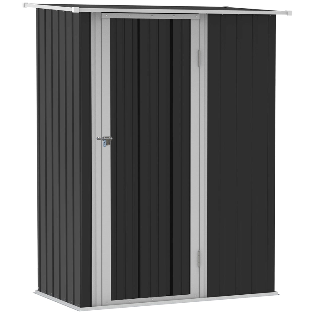 CASA DA GIARDINO in acciaio 142 x 84 x 189 cm Grigio scuro