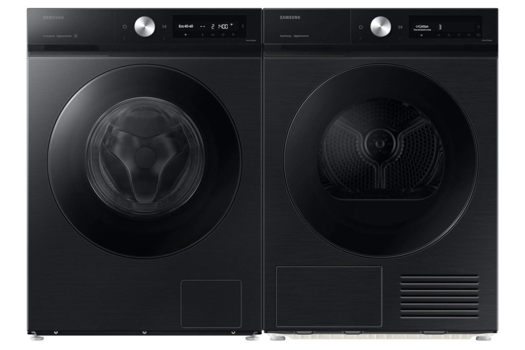 Samsung BESPOKE AI WW90DB7U94GBU3 Lavatrice caricamento frontale Ecodosatore 9Kg 1400 giri Classe A Colore nero