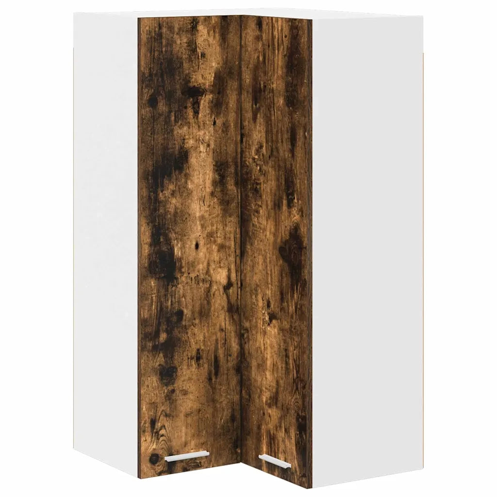 Armadio pensile Rovere Affumicato e Bianco 57 x 57 x 100 cm 884374