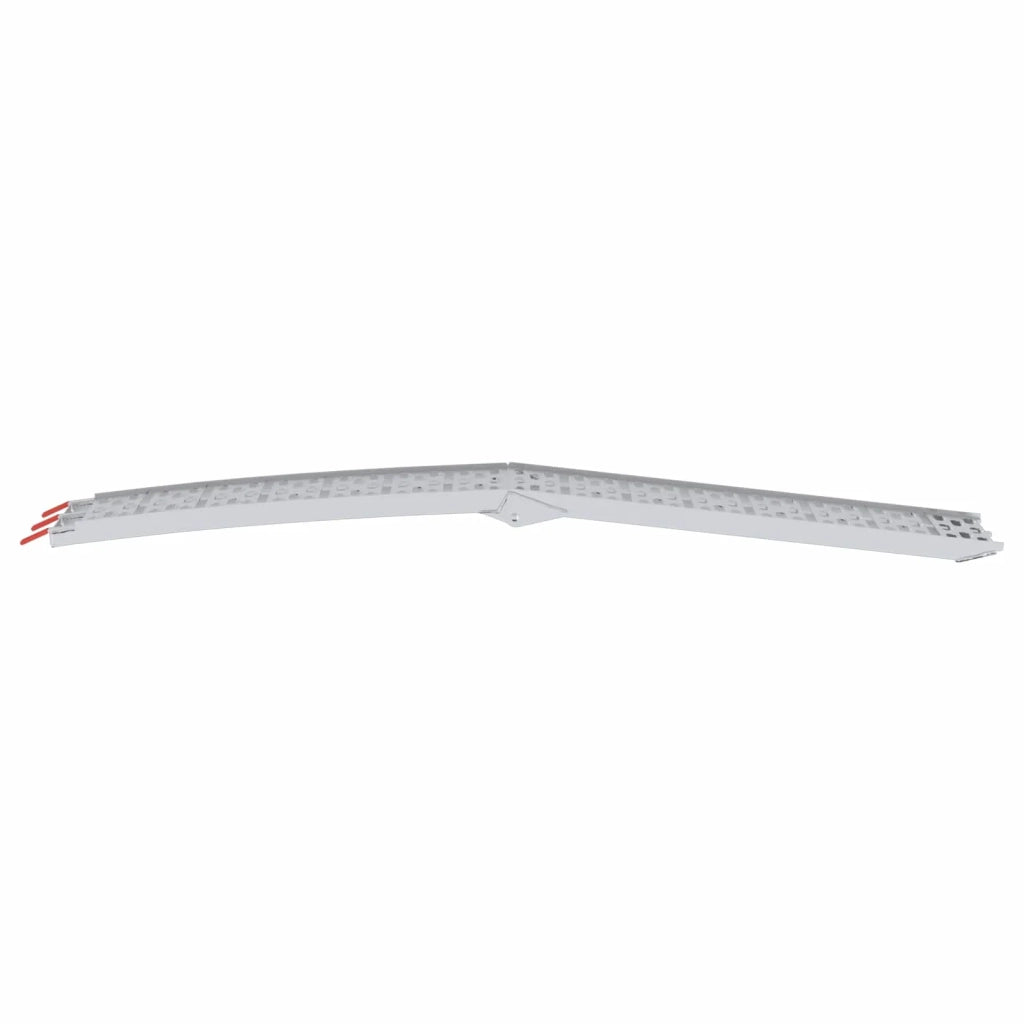 Rampe per Moto Pieghevoli 340 kg per rampa 2 pcs Argento