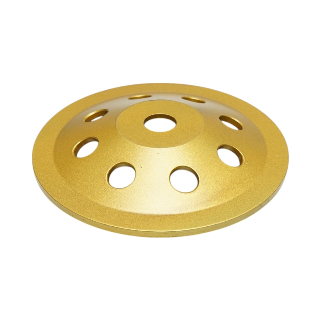 Disco diamantato segmentato PCD tipo tazza 180x22,23, levigatura calcestruzzo, pietra, travertino, mosaico, pavimentazione, mattoni Breckner Germany