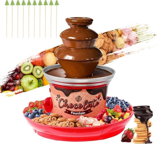 Fonte di Cioccolato di Alta Qualità - Fonduta di Cioccolato - Smaltatrice di Cioccolato - Riscaldatore di Cioccolato - Smaltamento di Cioccolato - Qualità Premium