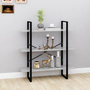 Libreria Grigio Cemento 100x30x105 cm in Legno Multistrato 806551