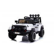 Macchina Elettrica per Bambini Fuoristrada Adventure 12V con Telecomando Bianco