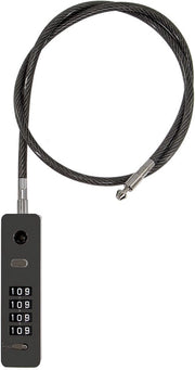 Combinatore di Protezione Cavi in Acciaio Slot per Bagagli Resistente al Traffico con Codice Ristabilibile, Acciaio Intrecciato con Verniciatura Anti-Furto (2,3 ft 5 mm) (70 cm x 5 mm)