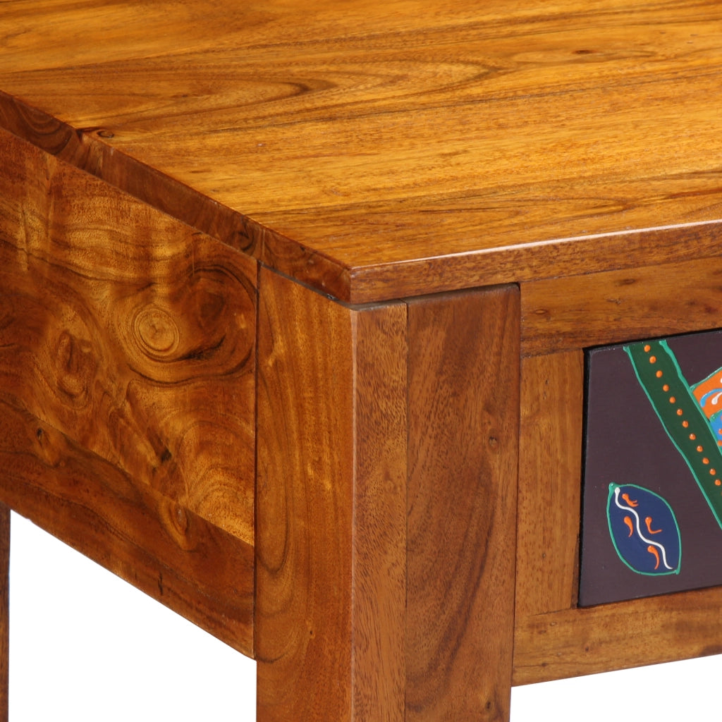Scrivania 110x50x73 cm Legno Massello Acacia