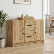 Credenza con cassetto Rovere Artigianale 89 x 34,5 x 57 cm 895814