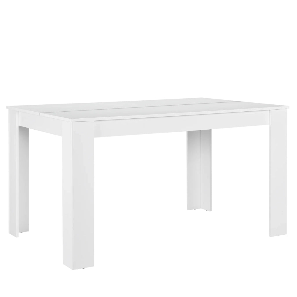 Tavolo da pranzo/scrivania bianco robusto 140 x 90 cm 03_0004253