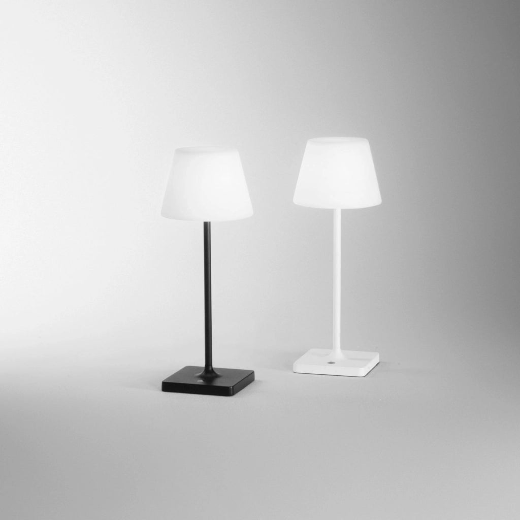 LAMPADA DA TAVOLO RICARICABILE LED JAMMIN BIANCA 2,2W 60LM 3000K DIMMERABILE IP54 15X39CM