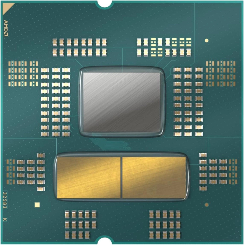 Processore AMD Ryzen 7 7700X (scheda grafica integrata Radeon, 8 cores/16 threads, 105W DTP, AM5 Socket, 40MB cache, Boost di Frequenza fino a 5.4 GHz max, senza ventole)
