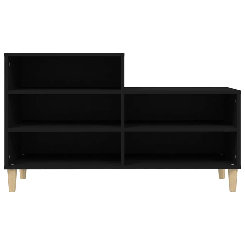 Scarpiera mobile contenitore per scarpe mobile per ingresso/corridoio/soggiorno 102 x 36 x 60 cm legno ingegnerizzato nero 02_0021938