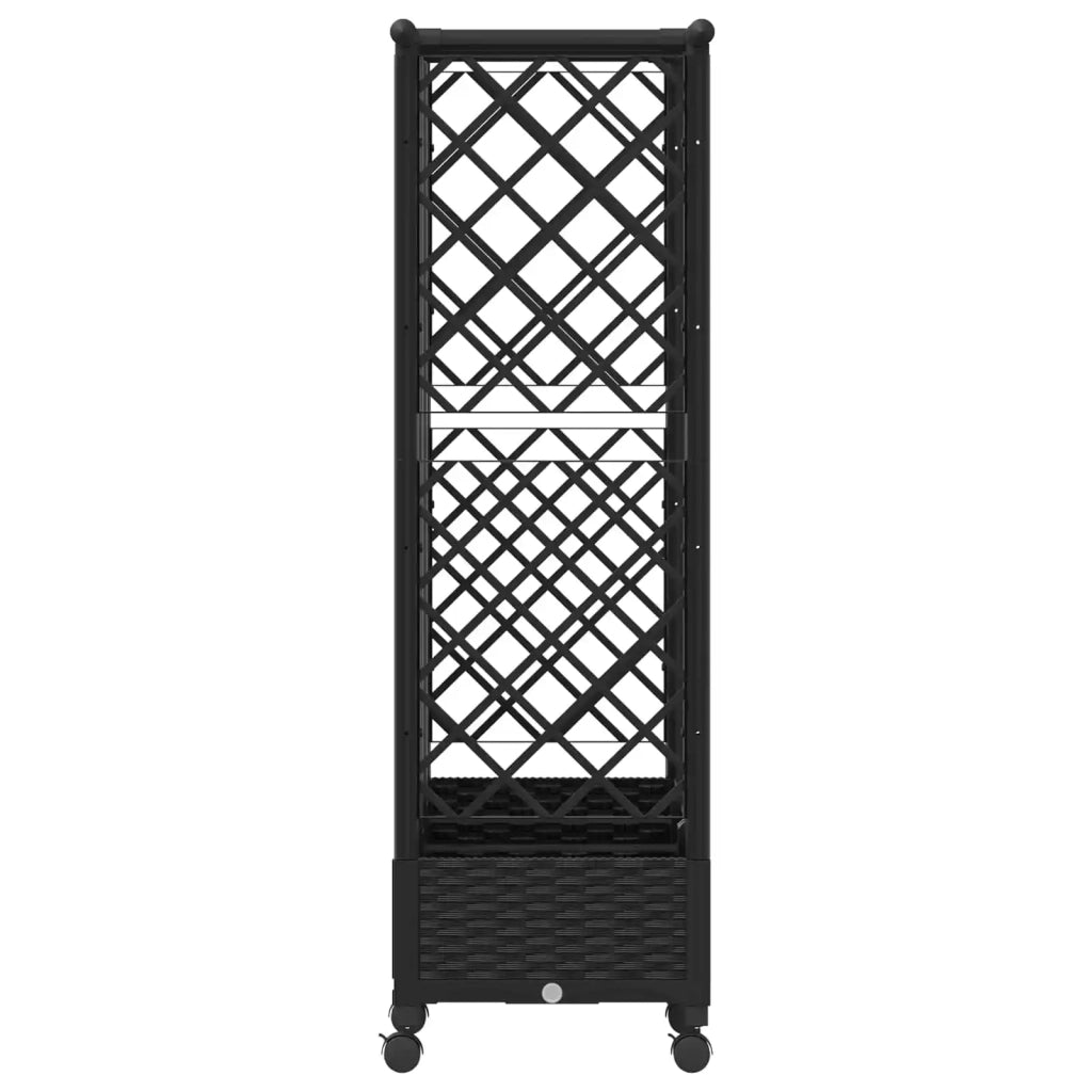 Letto Rialzato con Griglia e Tetto Nero 164 x 40 x 127 cm PP 3423121