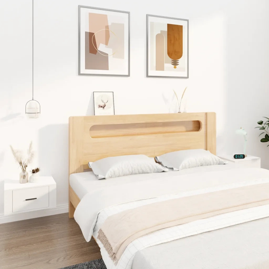 Set di 2 Comodini | Armadio da Notte | Mobiletto da notte a Parete Bianchi 50x36x25 cm