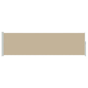 Tenda da Sole | Tenda laterale retrattile Beige 500 x 117 cm Poliestere