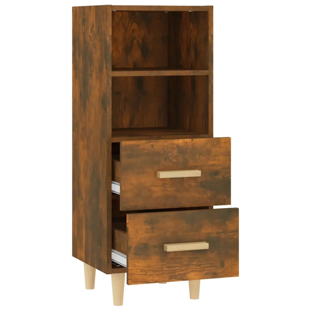 Credenza Rovere Fumo 34,5x34x90 cm in Legno Multistrato cod mxl 17796