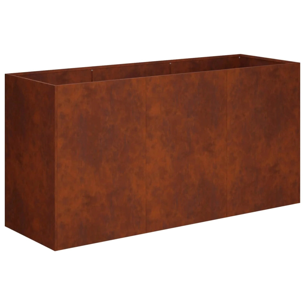 Vaso da giardino Ruggine 120 x 40 x 60 cm Acciaio Corten 8005896