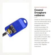 Sistema di rasatura portatile in gomma - Utensile pratica - Blu - Apparecchio per la manutenzione della rasatura - Pulitore per trimmer - Adatto per F...