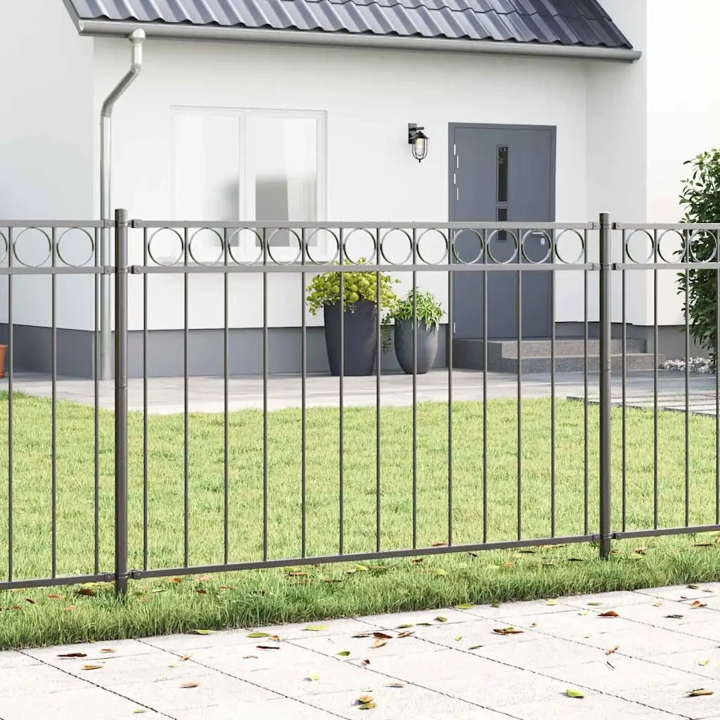 Elemento Recinzione Assen Grigio 170 x 150 cm Acciaio 42003909