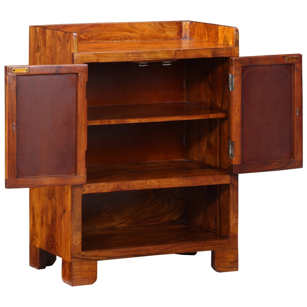 Cabinet per scarpe 55x35x75 cm in legno massello di acacia