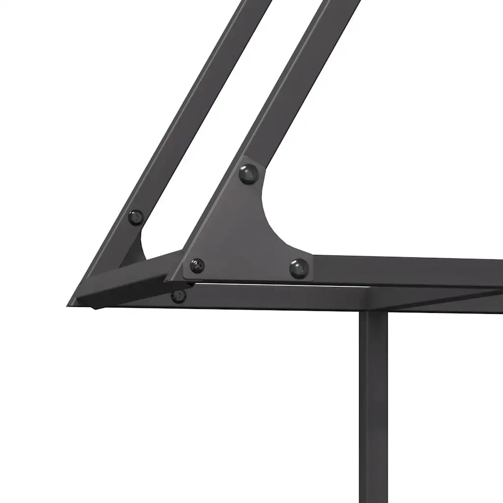 Rastrelliera per Legna da Ardere Nera 80x25x90 cm CFW3404097