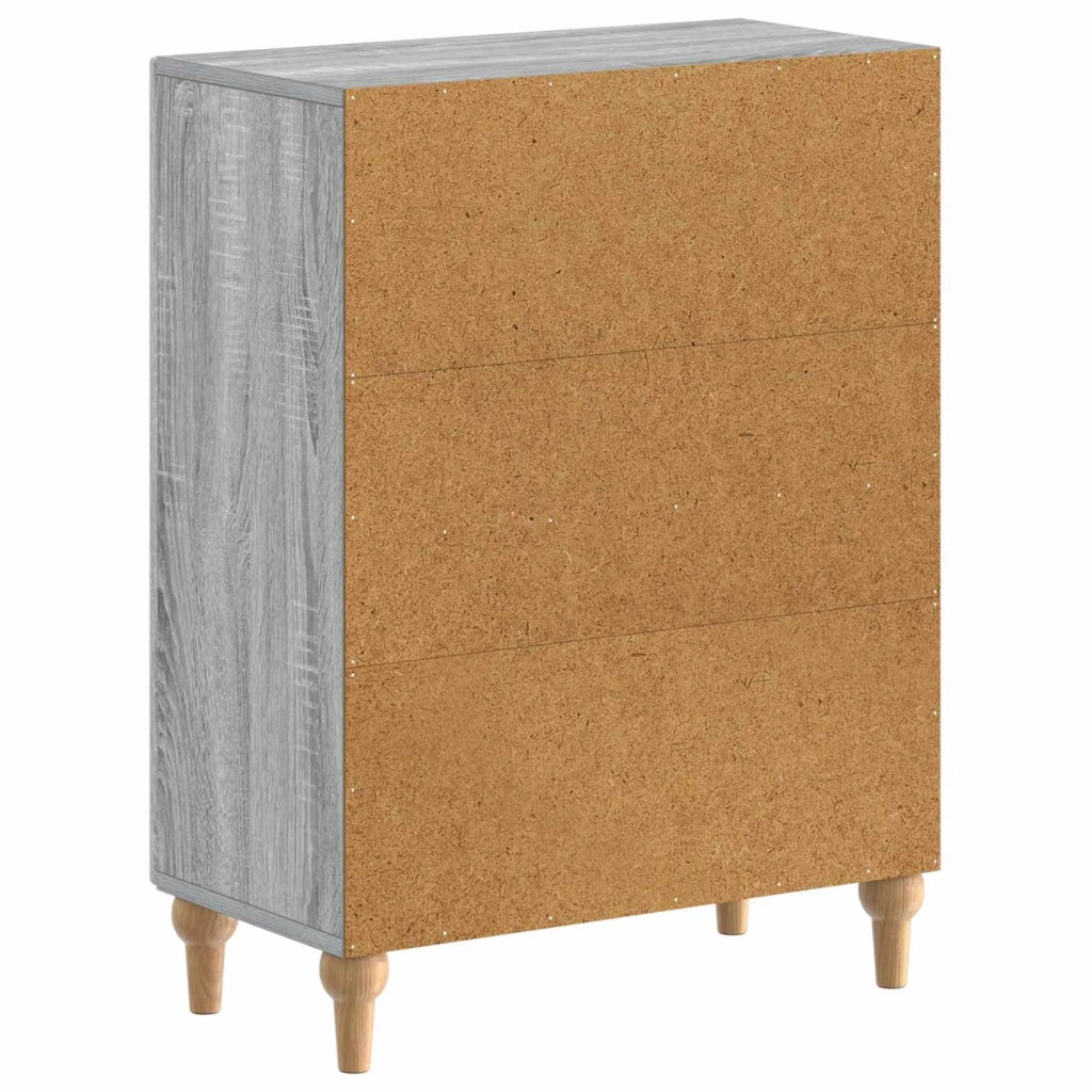 Mobiletto da Bagno ALKMAAR Sonoma grigio 59,5 x 31 x 80 cm 896181