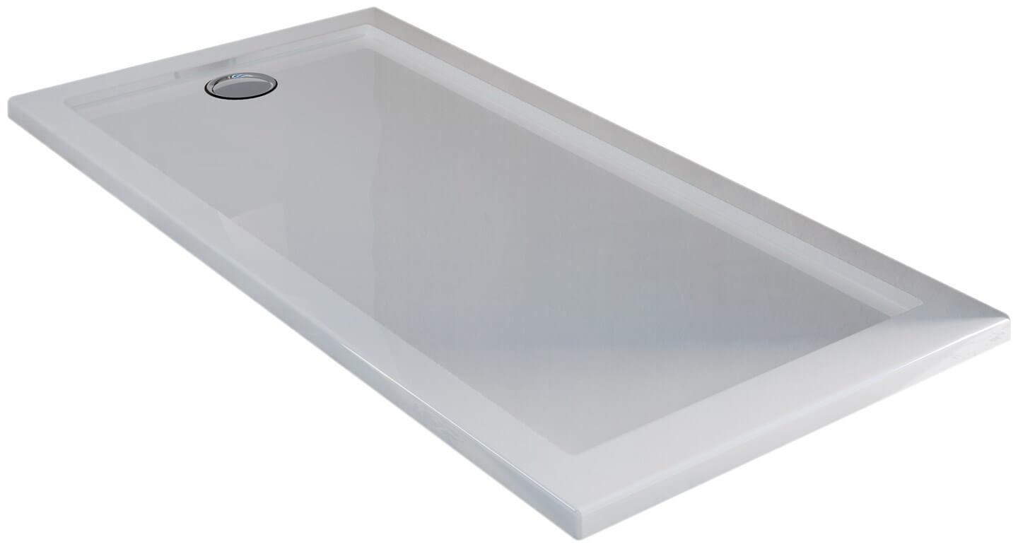 Piatto Doccia 100x100 cm in Acrilico Fosterberg Floret 2 Bianco Lucido