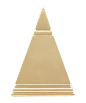 Piramide Oro 11,5x11,5x15,5 cm in Poliresina