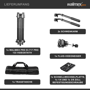 EI-717 Treppiede video Pro 133 133cm